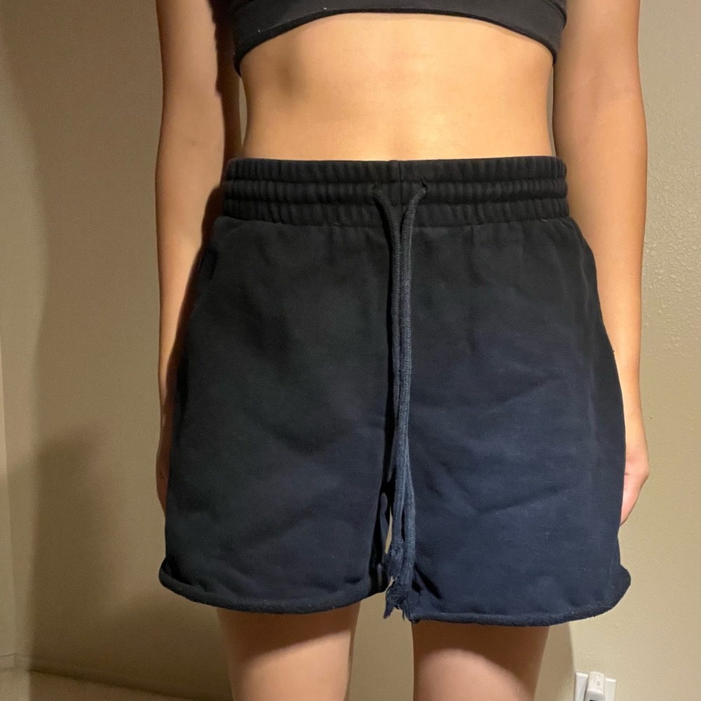 Tna cozy fleece shorts navy